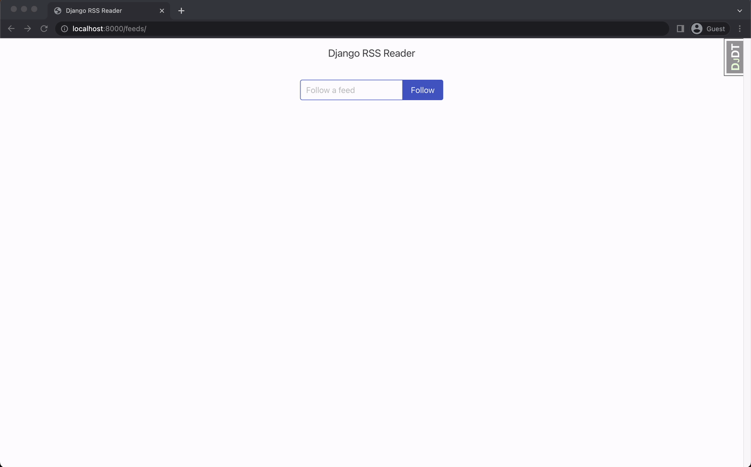 Django RSS Feed Reader