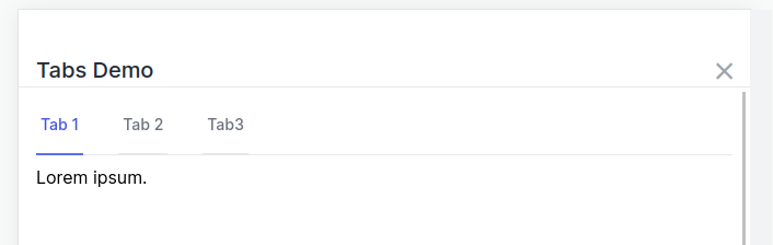 Finished working tab behavior animation