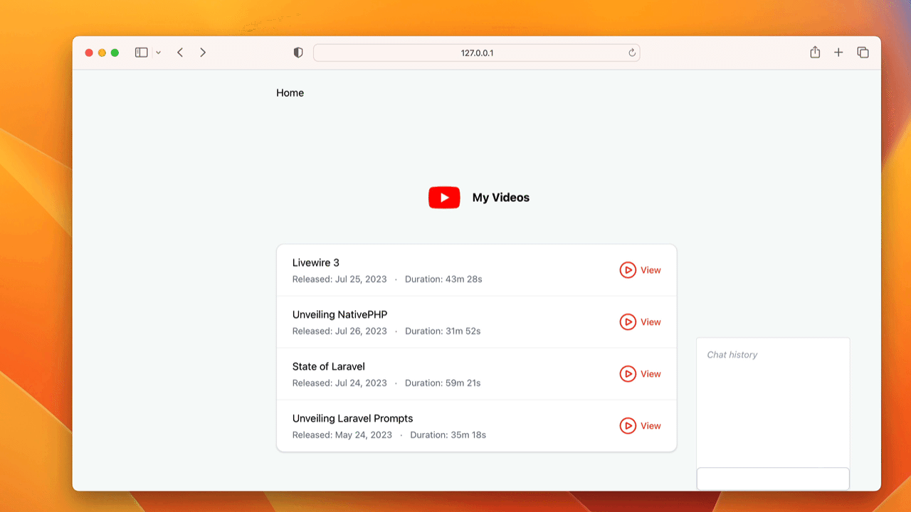 chat widget version 1