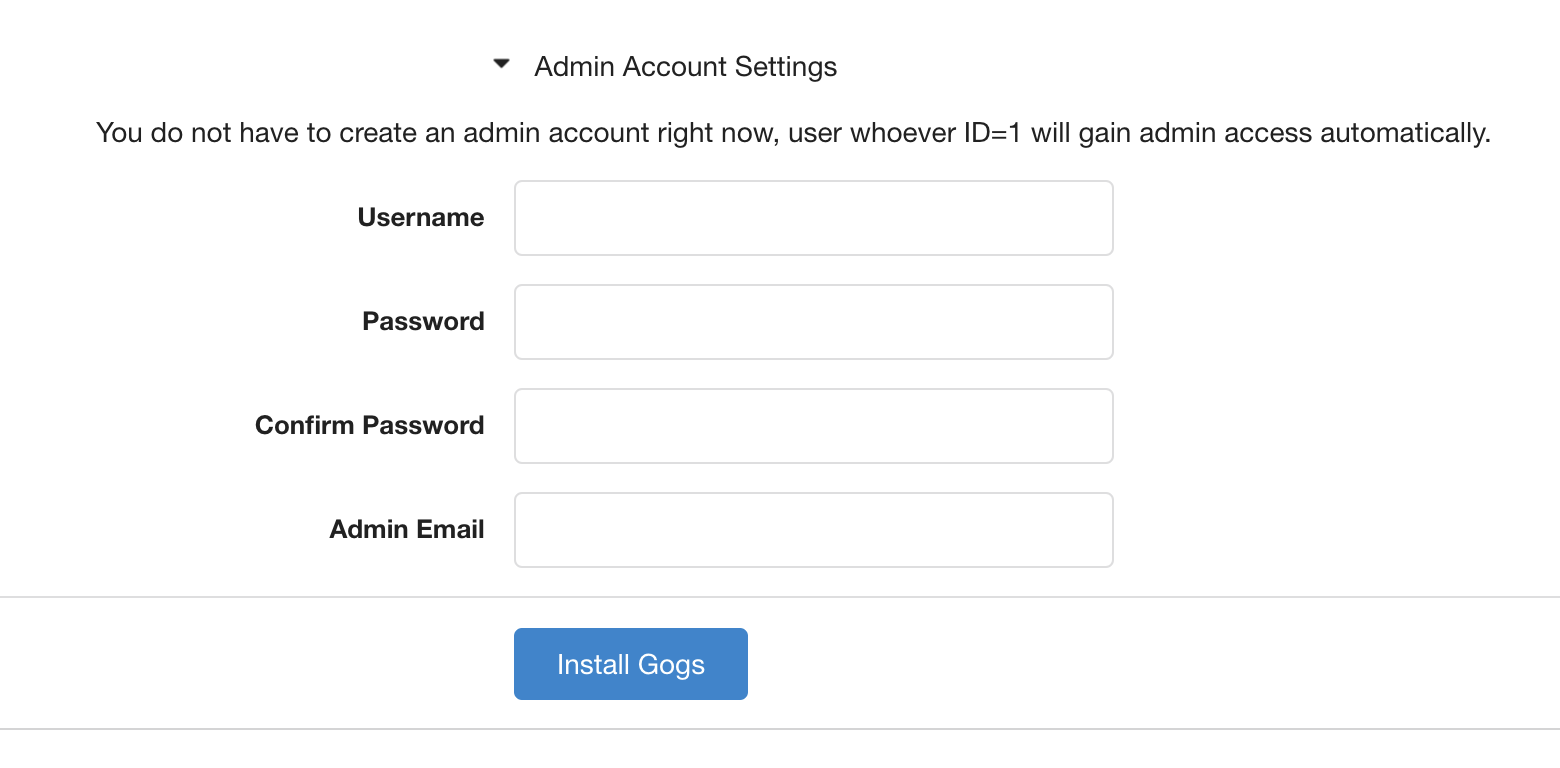 Admin Settings