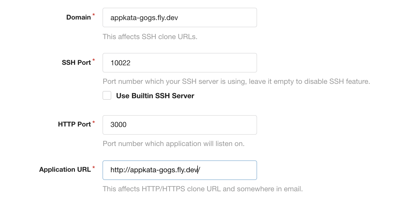 App Settings